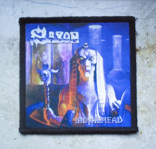 Saxon metalhead patch - metalhead,