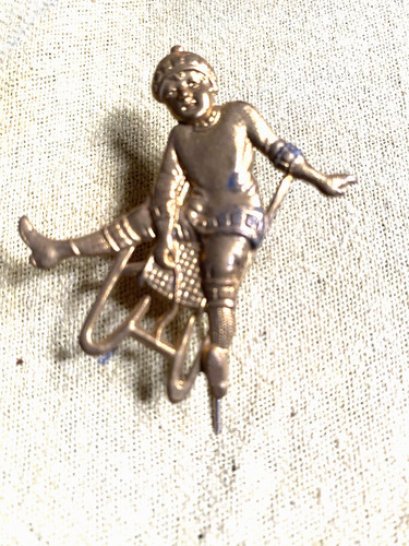 Vintage anstecknadel kind - kind, auf