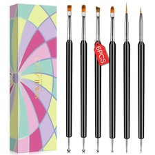 Nagel pinsel set stück - nagel, 6