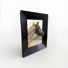 3D Pferdekopf Wandbild Relief