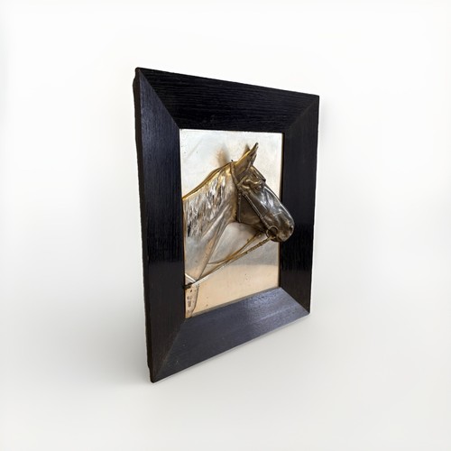 Pferdekopf wandbild relief - 3d,