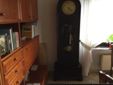 Standuhr von ca. 1940, H 1,95; B 50 cm, muß abgeholt werden