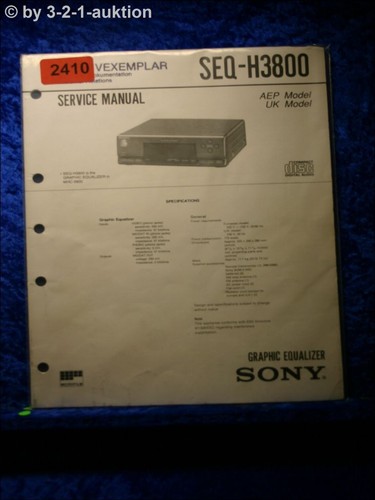 Sony service manual seq - sony,