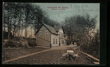 Aerzen, Gaststätte Waldquelle G. Rieke mit Garten, Ansichtskarte 1909 