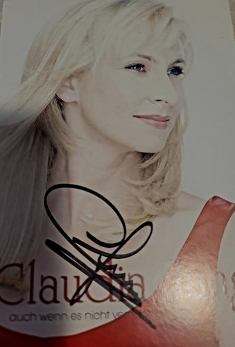 Claudia jung autogrammkarte - claudia,