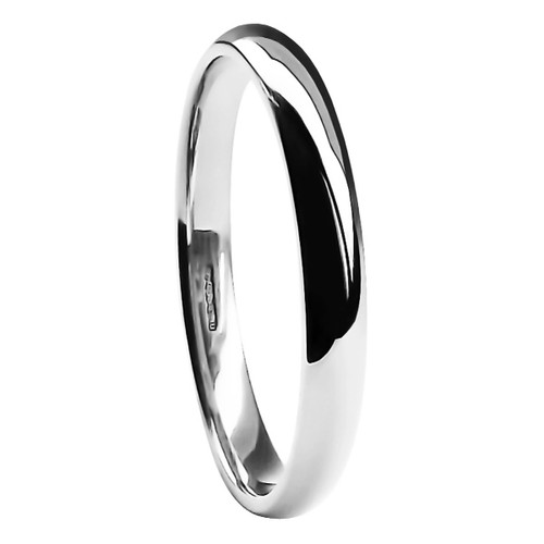 2mm 18ct weißgold court - 2mm,