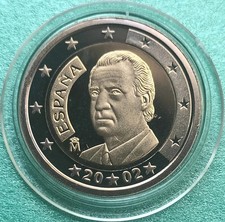 Spanien 2 Euro Kursmünze 2002 - PP / PROOF / Polierte Platte - aus dem KMS