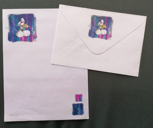 Diddl briefpapier geige geiger - briefpapier,