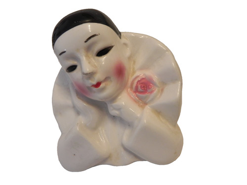 Vintage pierrot clown keramik - vintage,