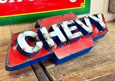 XL CHEVROLET CHEVY BOWTIE BLECHSCHILD SCHILD MAN CAVE PICKUP C10 CAMARO EL CAMIN