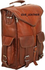 Echtes Leder Doppel Rucksack