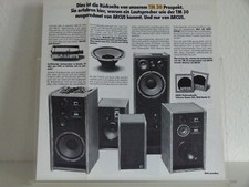 ARCUS TM 30 HiFi Katalog Vintage  1978  Prospekt Programm