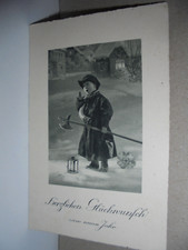 Künst.AK Herzl.Glückw. z.n.Jahr Nachtw.(Junge)Laterne,Schnee,Häuser gel.31.12.29