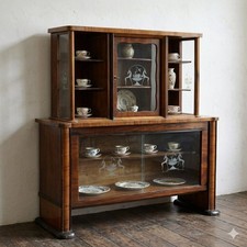 Vintage Vitrine aus Walnuss