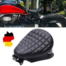 Motorrad Solo Sitz Leder Schwingsattel mit Grundplatte Für Harley Chopper Bobber