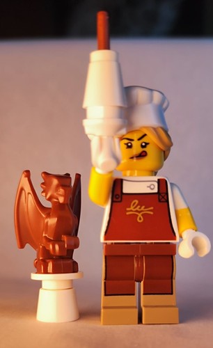 Lego minifigur chocolatière - minifigur,