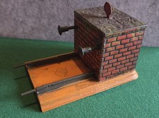 BING Prellbock Spur 1 um 1915 Federpuffer Mauersockel 