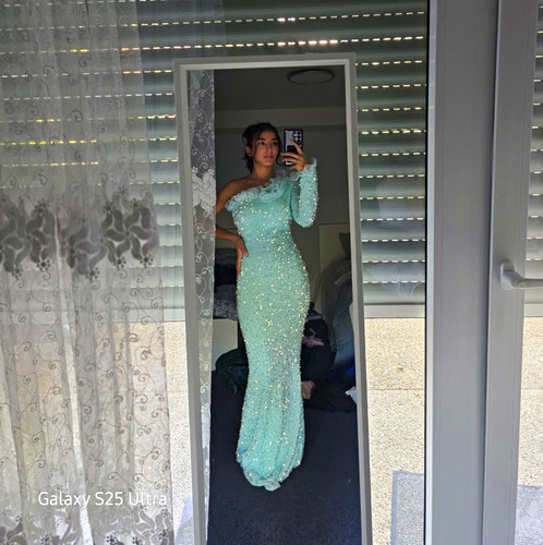 Damen abendkleid lang türkis - damen,