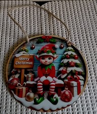 Weihnachtsdeko Elfenbild