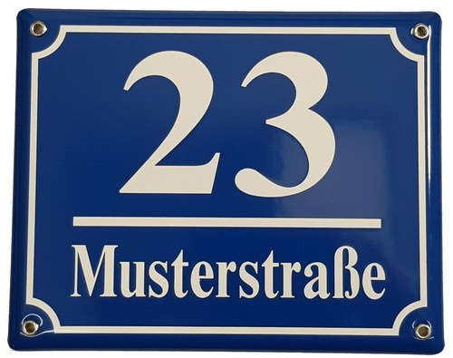 Hausnummernschild 200 160 mm - x,