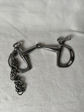 S163 - BK Springkandare 12,5 cm- Metall - Silber A- Spring Kandare Reiten Pferd