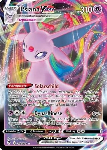 Pokemon karte psiana - psiana, vmax