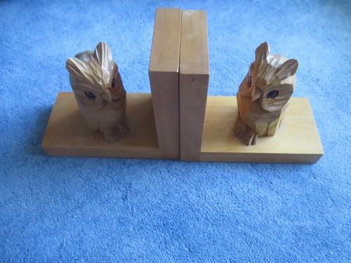 Buchstützen eule holz - 2,