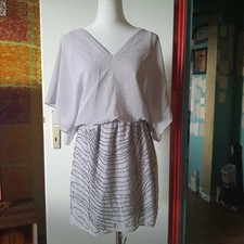 Hellgraues Chiffon Partykleid