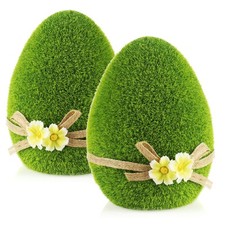 2x Dekofigur - Osterei mit