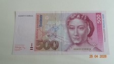 500 DM Banknote / Deutsche
