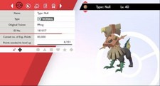 Pokemon Schwert & Schild Shiny Typ: Null 6IV Max EVs