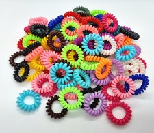 Spiralhaargummi Haargummi Telefonkabel 3 cm bunt Zopf Damen Herren Kinder 20 Stk