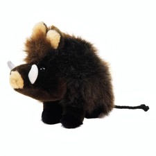 Plüsch Wildschwein, süßes Kuschel Schwein sitzend zum Spielen und Verschenken