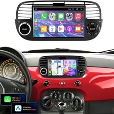 Für Fiat 500 2007-2015 Autoradio Android 14 CarPlay & Android Auto 64GB GPS WIFI