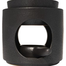 Duftlampe Keramik Schwarz 10cm