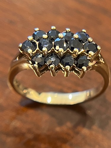 Schwerer vintage saphir ring - schwerer, 9