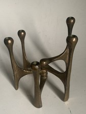 Harjes Bronze Kerzenhalter Midcentury Brutalist Kerzenleuchter 60er Jahre
