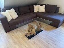 Couchtisch Teakholz Wurzelholz Glas NP: 450,00€