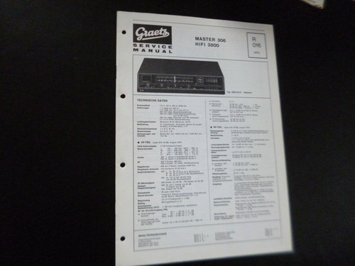 Original service manual - service,