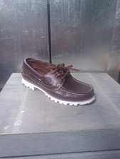 Neue TIMBERLAND Bootsschuhe 3-Eye Lug Gr 37 braun Halbschuhe Mokassins #1767