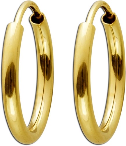 Creolen gelbgold 585 karat - gelbgold,