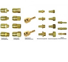 Druckluftkupplung Stecknippel Schnellkupplung Stecker Tülle aus Messing NW7,2 