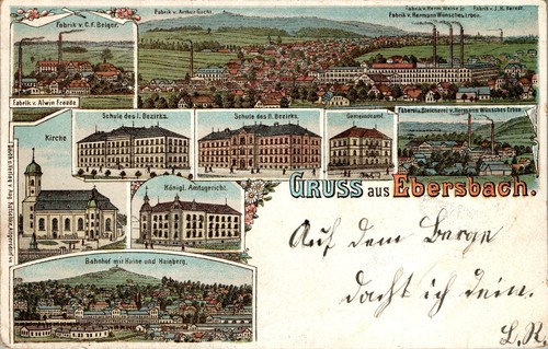 Litho gruss aus ebersbach - litho,