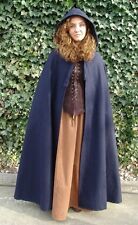 07 MITTELALTERUMHANG WOLLE kurze Kapuze WOLLFILZ WARM Umhang Mantel Mittelalter