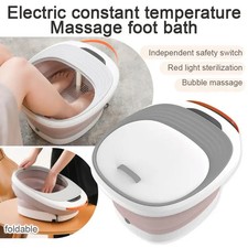 Fußsprudelbad mit Massage Elektrische Fußbadewanne Fuß-Massage-Gerät Fußbad