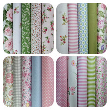 Stoffpaket 5 St.  20 - 25 cm x 50 cm Patchworkstoffe 100% BW Reste