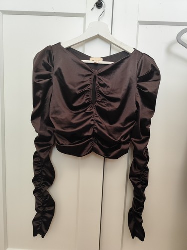 Elegantes crop top braun - elegantes,