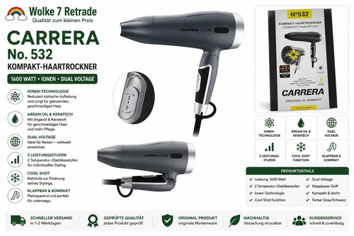 Carrera 532 reisehaartrockner - carrera,