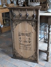 PUB GARDEROBE WANDGARDEROBE OLD DUBLIN WHISKY ANTIK STIL HOLZ GUSSEISEN WHISKEY