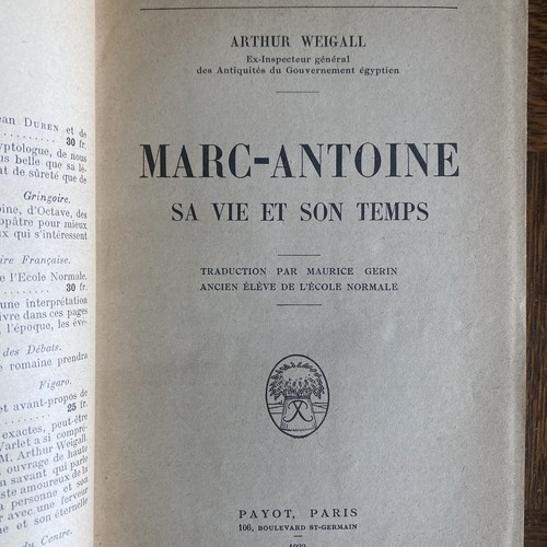 Arthur weigall marc - arthur, marc-antoine